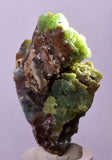 5.2cms DRUZY CHRYSOCOLLA MALACHITE QUARTZ CRYSTAL PERU COPPER LILY MINE DB226