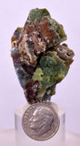 5.2cms DRUZY CHRYSOCOLLA MALACHITE QUARTZ CRYSTAL PERU COPPER LILY MINE DB226