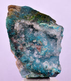 5.4cms DRUZY CHRYSOCOLLA MALACHITE QUARTZ CRYSTAL PERU COPPER LILY MINE DB227
