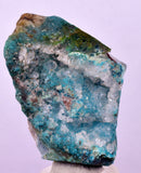 5.4cms DRUZY CHRYSOCOLLA MALACHITE QUARTZ CRYSTAL PERU COPPER LILY MINE DB227