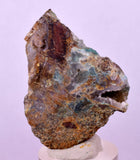 4.2cms DRUZY CHRYSOCOLLA QUARTZ CRYSTAL PERU COPPER LILY MINE DB228