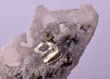 7.7cms QUARTZ CALCITE PYRITE CRYSTALS PERU MINERAL SPECIMEN QB158
