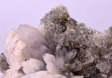 7.7cms QUARTZ CALCITE PYRITE CRYSTALS PERU MINERAL SPECIMEN QB158