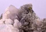 7.7cms QUARTZ CALCITE PYRITE CRYSTALS PERU MINERAL SPECIMEN QB158
