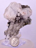7.7cms QUARTZ CALCITE PYRITE CRYSTALS PERU MINERAL SPECIMEN QB158