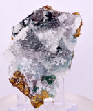 6.9cms GEM ATACAMITE QUARTZ CRYSTAL LILY MINE PERU MINERAL AB309