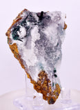 6.9cms GEM ATACAMITE QUARTZ CRYSTAL LILY MINE PERU MINERAL AB309