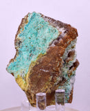 6.3cms DRUZY CHRYSOCOLLA QUARTZ CRYSTAL PERU COPPER LILY MINE DB234