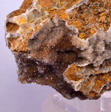 11cms DRUZY CHRYSOCOLLA QUARTZ CRYSTAL PERU COPPER LILY MINE DB236