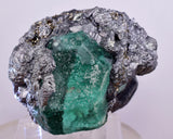 6.3cms GEOCRONITE JORDANITE FLUORITE  BOULANGERITE CRYSTALS PERU MILPO PERU SHINY KB63