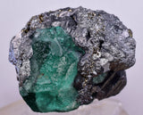 6.3cms GEOCRONITE JORDANITE FLUORITE  BOULANGERITE CRYSTALS PERU MILPO PERU SHINY KB63