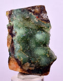 5.4cms DRUZY CHRYSOCOLLA QUARTZ CRYSTAL PERU COPPER LILY MINE DB240