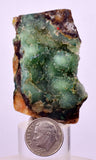 5.4cms DRUZY CHRYSOCOLLA QUARTZ CRYSTAL PERU COPPER LILY MINE DB240