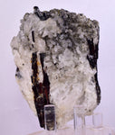 8.5cms RED HUBNERITE QUARTZ PYRITE CRYSTALS MINERAL SPECIMEN COLLECTOR PERU MB149