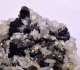 8.5cms RED HUBNERITE QUARTZ PYRITE CRYSTALS MINERAL SPECIMEN COLLECTOR PERU MB149
