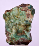 6cms DRUZY CHRYSOCOLLA QUARTZ CRYSTAL PERU COPPER LILY MINE DB242