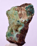 6cms DRUZY CHRYSOCOLLA QUARTZ CRYSTAL PERU COPPER LILY MINE DB242