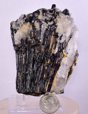 8.5cms RED HUBNERITE QUARTZ PYRITE CRYSTALS MINERAL SPECIMEN COLLECTOR PERU MB149