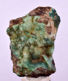 6cms DRUZY CHRYSOCOLLA QUARTZ CRYSTAL PERU COPPER LILY MINE DB242