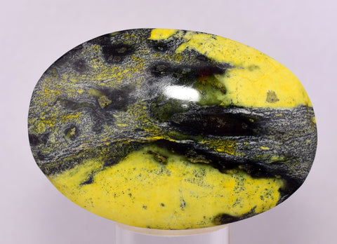 6cms LIZARDITE SERPENTINE CABOCHON PERU MINERAL SPECIMEN JEWELRY PENDAT BB392