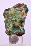 6cms DRUZY CHRYSOCOLLA QUARTZ CRYSTAL PERU COPPER LILY MINE DB242