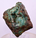5.4cms DRUZY CHRYSOCOLLA QUARTZ CRYSTAL PERU COPPER LILY MINE DB243