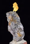 3.3cms NATIVE GOLD OF THE INCAS PERU QUARTZ THUMBNAIL CRYSTAL LB188