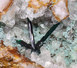 13.5cms DRUZY CHRYSOCOLLA ATACAMITE CRYSTAL PERU LILY MINE DB245