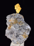 3.3cms NATIVE GOLD OF THE INCAS PERU QUARTZ THUMBNAIL CRYSTAL LB188