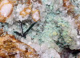 13.5cms DRUZY CHRYSOCOLLA ATACAMITE CRYSTAL PERU LILY MINE DB245