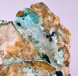 13.5cms DRUZY CHRYSOCOLLA ATACAMITE CRYSTAL PERU LILY MINE DB245