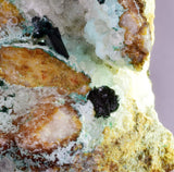 13.5cms DRUZY CHRYSOCOLLA ATACAMITE CRYSTAL PERU LILY MINE DB245