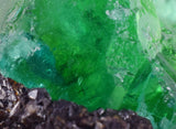4cms JORDANITE FLUORITE  BOULANGERITE CRYSTALS PERU MILPO PERU SHINY KB65
