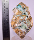 13.5cms DRUZY CHRYSOCOLLA ATACAMITE CRYSTAL PERU LILY MINE DB245