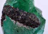 4cms JORDANITE FLUORITE  BOULANGERITE CRYSTALS PERU MILPO PERU SHINY KB65