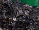 4cms JORDANITE FLUORITE  BOULANGERITE CRYSTALS PERU MILPO PERU SHINY KB65