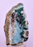 5.3cms DRUZY CHRYSOCOLLA QUARTZ CRYSTAL PERU COPPER LILY MINE DB251