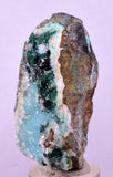 5.3cms DRUZY CHRYSOCOLLA QUARTZ CRYSTAL PERU COPPER LILY MINE DB251