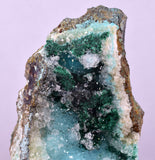 5.3cms DRUZY CHRYSOCOLLA QUARTZ CRYSTAL PERU COPPER LILY MINE DB251