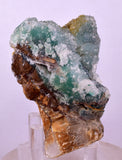 8cms DRUZY CHRYSOCOLLA QUARTZ CRYSTAL PERU COPPER LILY MINE DB248
