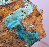 6.6cms ATACAMITE DRUZY CHRYSOCOLLA CHRYSTAL LILY MINE PERU MINERAL AB310