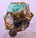 6.6cms ATACAMITE DRUZY CHRYSOCOLLA CHRYSTAL LILY MINE PERU MINERAL AB310