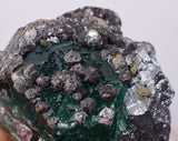 6.3cms JORDANITE FLUORITE BOULANGERITE CRYSTAL MILPO PERU SHINY KB67