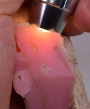 390grms PINK OPAL PINKISH RED  PERU PREMIUM PERUVIAN TRANSLUCENT  PB123