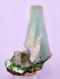 7.1cms DRUZY CHRYSOCOLLA QUARTZ CHRYSTAL LILY MINE PERU MINERAL DB252