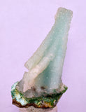 7.1cms DRUZY CHRYSOCOLLA QUARTZ CHRYSTAL LILY MINE PERU MINERAL DB252