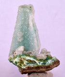 7.1cms DRUZY CHRYSOCOLLA QUARTZ CHRYSTAL LILY MINE PERU MINERAL DB252