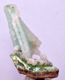 7.1cms DRUZY CHRYSOCOLLA QUARTZ CHRYSTAL LILY MINE PERU MINERAL DB252