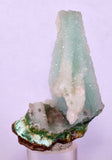 7.1cms DRUZY CHRYSOCOLLA QUARTZ CHRYSTAL LILY MINE PERU MINERAL DB252