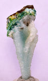 7.1cms DRUZY CHRYSOCOLLA QUARTZ CHRYSTAL LILY MINE PERU MINERAL DB252